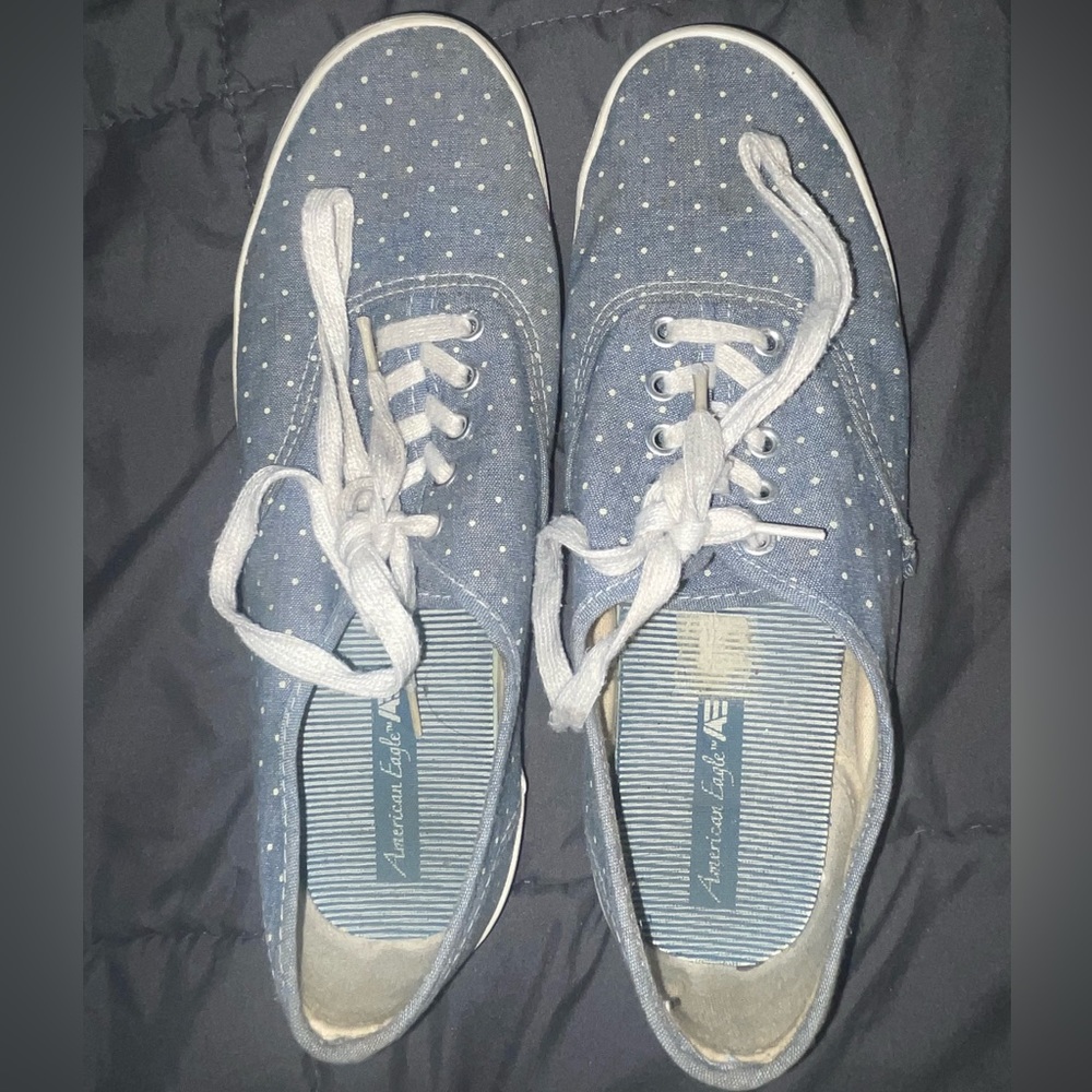 Polka dot tennis shoes